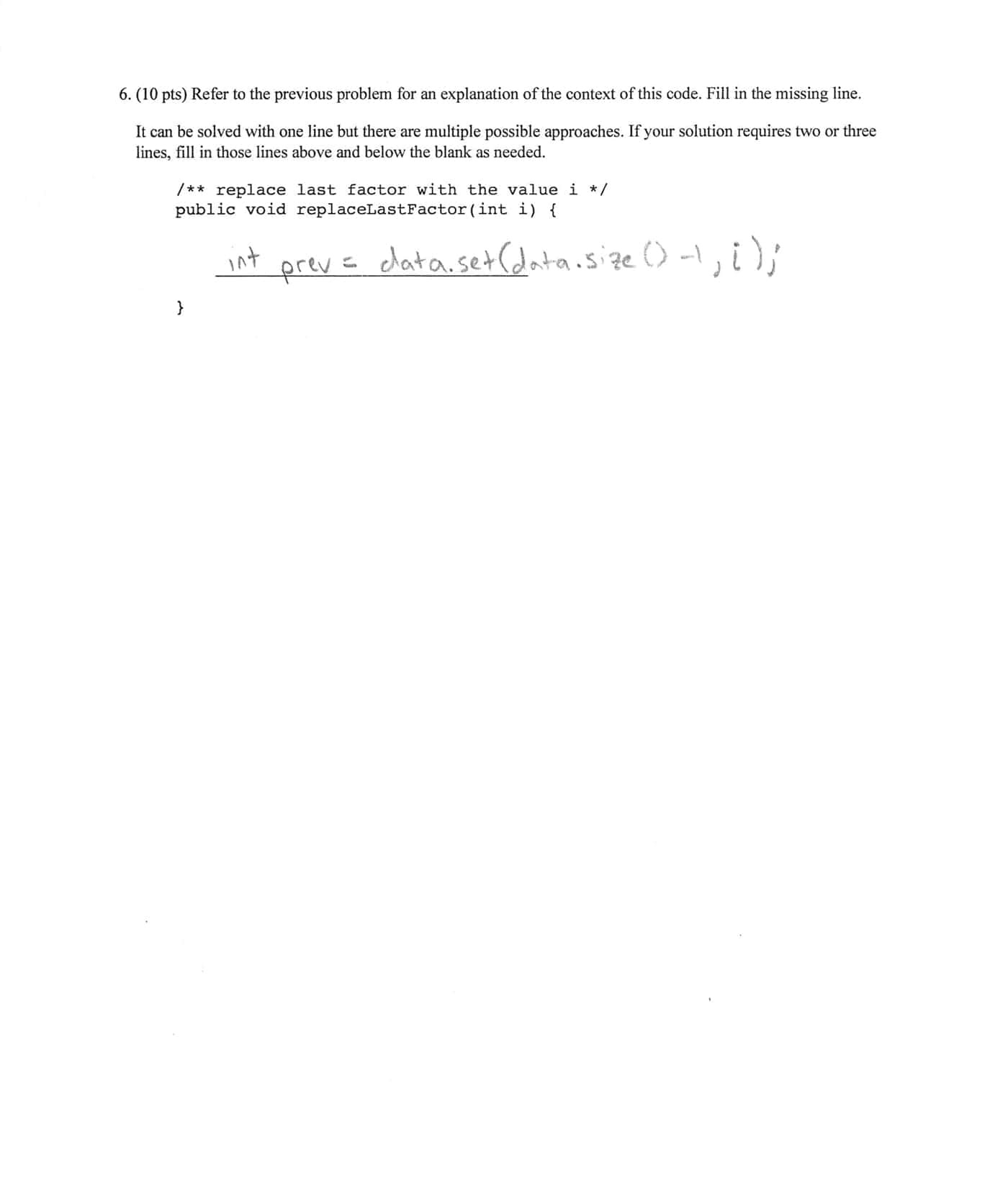 Quiz n°1 cs - p2 worksheet