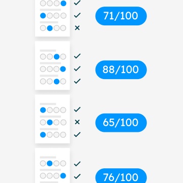 Gradescope évalue les exercices à choix multiples